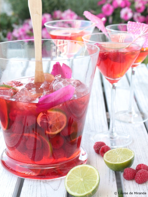 Roses and Raspberry Cocktail